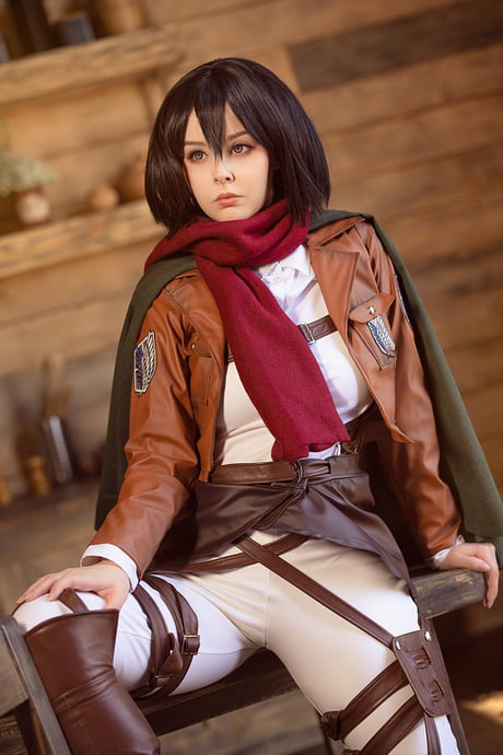 Attack on Titan - Mikasa's Scarf (Mikasa's Cosplay Scarf) – Levi Crew Store